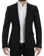 Load image into Gallery viewer, Dolce & Gabbana Elegant Black Silk Blend Two-Button Blazer