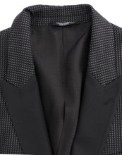 Load image into Gallery viewer, Dolce & Gabbana Elegant Black Polka Dotted Slim Fit Blazer