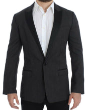 Load image into Gallery viewer, Dolce & Gabbana Elegant Black Polka Dotted Slim Fit Blazer