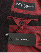 Load image into Gallery viewer, Dolce & Gabbana Bordeaux Alpaga Two-Button Blazer Jacket