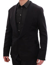 Load image into Gallery viewer, Dolce & Gabbana Elegant Black Silk Slim Fit Blazer