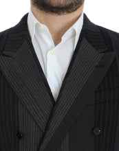 Load image into Gallery viewer, Dolce & Gabbana Elegant Gray Striped Wool Slim Blazer