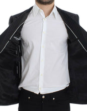 Load image into Gallery viewer, Dolce & Gabbana Elegant Gray Striped Wool Slim Blazer