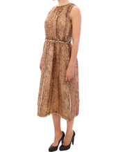 Load image into Gallery viewer, Dolce & Gabbana Brown sleeveless silk dress