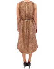 Load image into Gallery viewer, Dolce & Gabbana Brown sleeveless silk dress