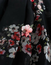 Load image into Gallery viewer, Dolce & Gabbana Masterpiece black floral print silk runway dress
