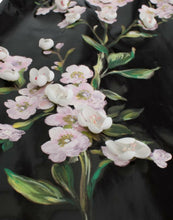Load image into Gallery viewer, Dolce & Gabbana Black patent floral HANDPAINTED dress
