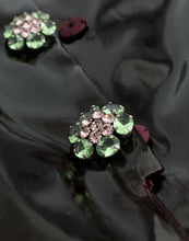 Load image into Gallery viewer, Dolce & Gabbana Black patent floral HANDPAINTED dress