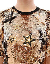 Load image into Gallery viewer, Dolce & Gabbana Masterpiece gold sequined crystal swarovski dress