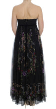 Load image into Gallery viewer, Dolce & Gabbana Multicolor Rose & Key Print Maxi Dress with Crystal