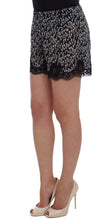 Load image into Gallery viewer, Dolce & Gabbana Elegant Black & White Floral Lace Silk Shorts