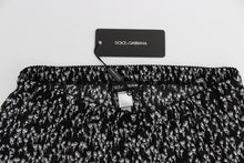 Load image into Gallery viewer, Dolce & Gabbana Elegant Black & White Floral Lace Silk Shorts