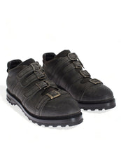Load image into Gallery viewer, Dolce & Gabbana Gray Leather Ankle Strap Shoes Boots