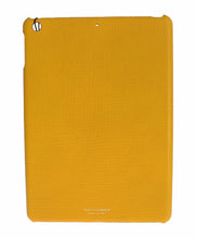 Load image into Gallery viewer, Dolce & Gabbana Chic Yellow Leather Tablet Case