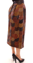 Load image into Gallery viewer, Dolce & Gabbana Elegant Leather Patchwork Skirt