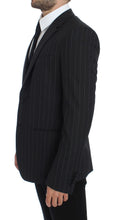 Load image into Gallery viewer, Dolce & Gabbana Chic Gray Striped Wool Blazer Jacket