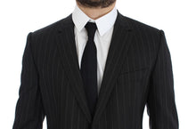 Load image into Gallery viewer, Dolce & Gabbana Chic Gray Striped Wool Blazer Jacket