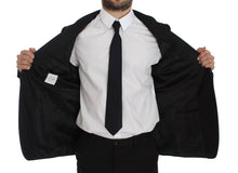 Load image into Gallery viewer, Dolce & Gabbana Exclusive Black Silk One Button Blazer