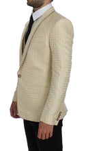 Load image into Gallery viewer, Dolce & Gabbana Sophisticated Beige Polka Dotted Blazer & Vest