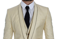 Load image into Gallery viewer, Dolce & Gabbana Sophisticated Beige Polka Dotted Blazer & Vest