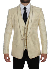 Load image into Gallery viewer, Dolce & Gabbana Sophisticated Beige Polka Dotted Blazer & Vest