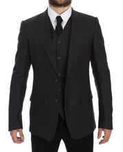 Load image into Gallery viewer, Dolce & Gabbana Elegant Gray Linen Slim Fit Blazer and Vest