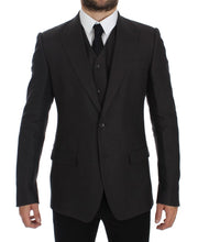 Load image into Gallery viewer, Dolce & Gabbana Elegant Gray Linen Slim Fit Blazer and Vest