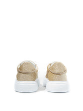 Load image into Gallery viewer, Casadei Off Road Gold Glitter Platform Sneakers