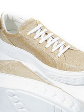 Load image into Gallery viewer, Casadei Off Road Gold Glitter Platform Sneakers