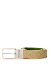 Load image into Gallery viewer, Bottega Veneta Elegant Dove Grey Intreccio Leather Belt