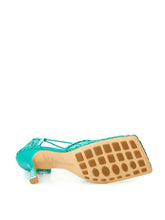 Load image into Gallery viewer, Bottega Veneta Elegant Green Stretch Leather-Trimmed Pumps