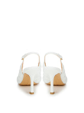Load image into Gallery viewer, Bottega Veneta Elegant White Nappa Matelassé Slingback Décolleté