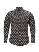 Load image into Gallery viewer, Dolce & Gabbana Chic Black Floral Cotton Shirt