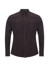 Load image into Gallery viewer, Dolce & Gabbana Sleek Dark Brown Slim Fit Cotton Shirt