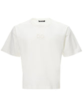 Load image into Gallery viewer, Dolce & Gabbana Elegant White Cotton Tee with 3D Logo