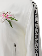 Load image into Gallery viewer, Dolce & Gabbana Elegant White Embroidered Zip Sweatshirt
