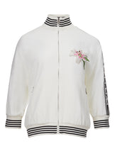 Load image into Gallery viewer, Dolce & Gabbana Elegant White Embroidered Zip Sweatshirt