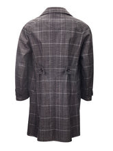 Load image into Gallery viewer, Tom Ford Elegant Grey Checked Mid-Length Trench