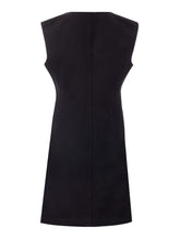 Load image into Gallery viewer, Bottega Veneta Sleeveless V-Neck Brushed Cotton Dress