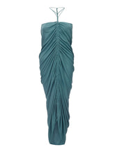 Load image into Gallery viewer, Bottega Veneta Elegant Asymmetric Green Viscose Dress