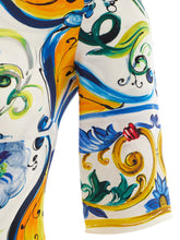 Load image into Gallery viewer, Dolce & Gabbana Elegant Maiolica Print Silk Top
