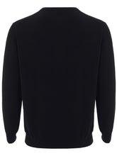 Load image into Gallery viewer, Colombo Elegant Black V-Neark Cashmere Sweater