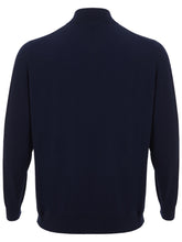 Load image into Gallery viewer, Colombo Elegant Blue Cashmere Sweater with Half Zip