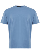 Load image into Gallery viewer, Colombo Elegant Light Blue Silk Blend T-Shirt
