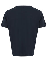 Load image into Gallery viewer, Colombo Elegant Blue Silk-Cotton Blend T-Shirt