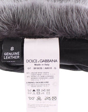 Load image into Gallery viewer, Dolce & Gabbana Gray Mink Fur Lambskin Suede Leather Gloves