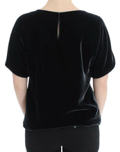 Load image into Gallery viewer, Dolce & Gabbana Black velvet shortsleeved blouse
