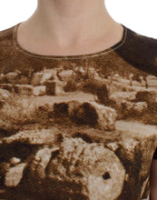 Load image into Gallery viewer, Dolce & Gabbana Brown Taormina silk blouse