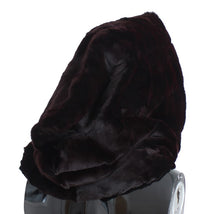 Load image into Gallery viewer, Dolce & Gabbana Exclusive Purple Weasel Fur Hooded Scarf