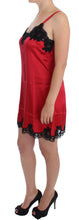 Load image into Gallery viewer, Dolce & Gabbana Red Silk Lace Chemise Dress
